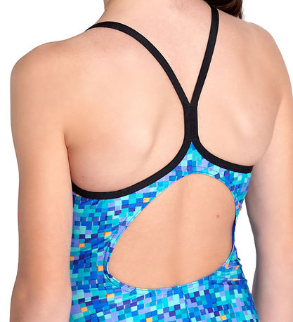 Arena Badedragt - Pooltiles - Black/Blue