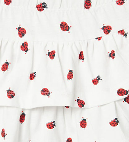 Name It Nederdel - NmfVigga - Bright White/Ladybugs