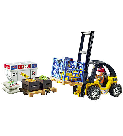 Playmobil My Life - Gaffeltruck Med Last - 71528 - 40 Dele