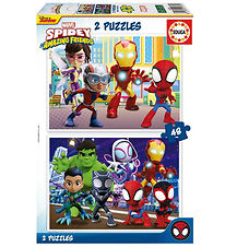 Educa Puslespil - 2x48 Brikker - Spidey & His Amazing Friends