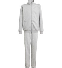 adidas Performance Sweatsæt - ALLSZN GFX TS - Gråmeleret