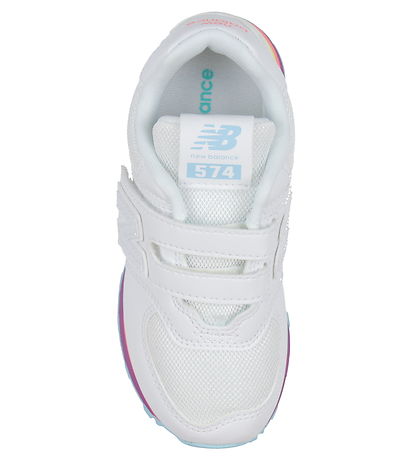 New Balance Sko - 574 - Hvid/Team Sky Blue