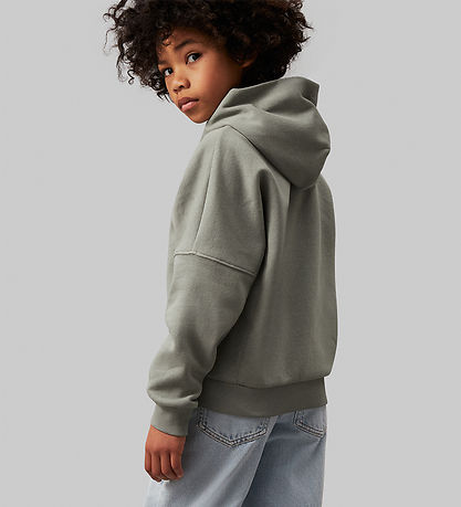 Calvin Klein Hættetrøje - Minimalistic Logo - Meteor Green