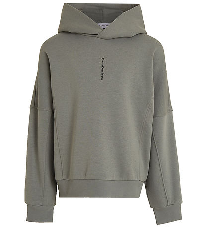 Calvin Klein Hættetrøje - Minimalistic Logo - Meteor Green