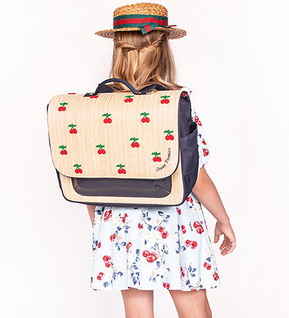 Jeune Premier Rygsæk - It Bag Midi - Raffia Cherry
