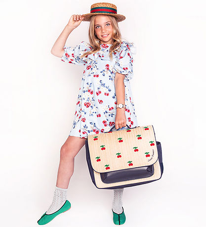 Jeune Premier Rygsæk - It Bag Midi - Raffia Cherry