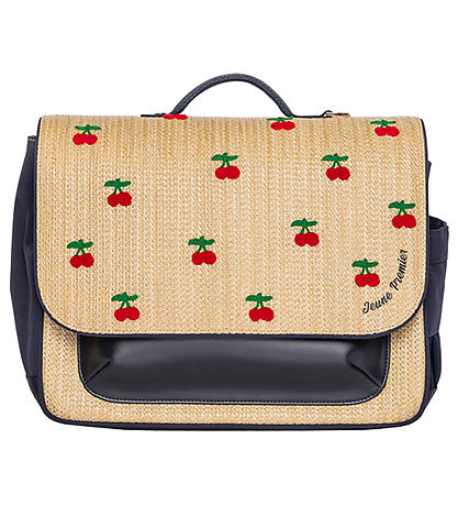 Jeune Premier Rygsæk - It Bag Midi - Raffia Cherry