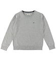 GANT Bluse - Strik - Shield Classic - Light Grey Melange