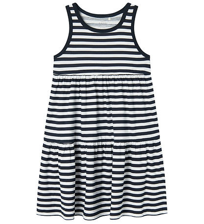 Name It Kjole - NkfVigga Spencer - Dark Sapphire/White