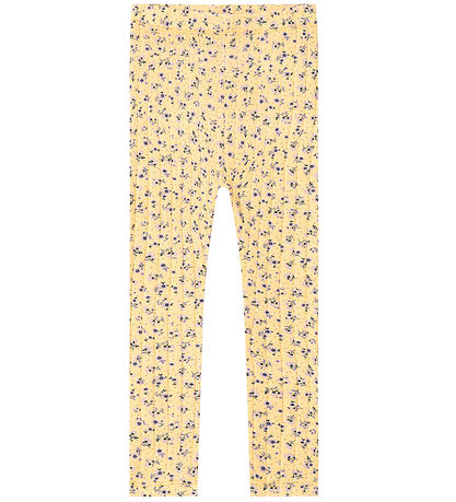 Name It Leggings - Rib - NmfJaida - Impala m. Blomster