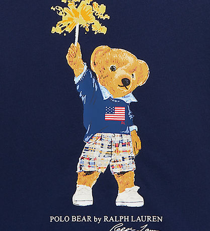 Polo Ralph Lauren T-shirt - Navy m. Bamse