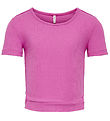 Kids Only T-shirt - Noos - Rib - KogNessa - Rosebud