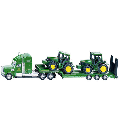 Siku Lastbil m. 2 Traktorer - 1:87 - Low Loader With John Deere