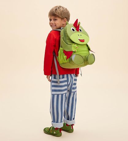 Affenzahnn Rygsæk - Stor - Friend Dragon - Grøn