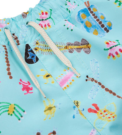 Bobo Choses Badeshorts - UV50+ - Funny Insects - Bermuda - Aqua 