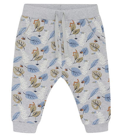 Hust and Claire Sweatpants - Gordon - Pearl Grey Melange m. Blad