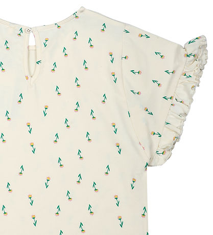 The New T-shirt - TnKaisa - White Swan Small Flower AOP