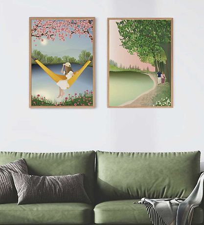 Vissevasse Plakat - 50x70 cm - The Yellow Hammock