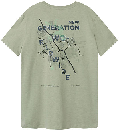 Name It T-shirt - NkmKendjo - Seagrass m. Print