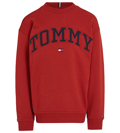 Tommy Hilfiger Sweatshirt - Varsity Embroidery - Dark Magma