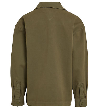 Tommy Hilfiger Skjorte - Utility Overshirt - Utility Olive