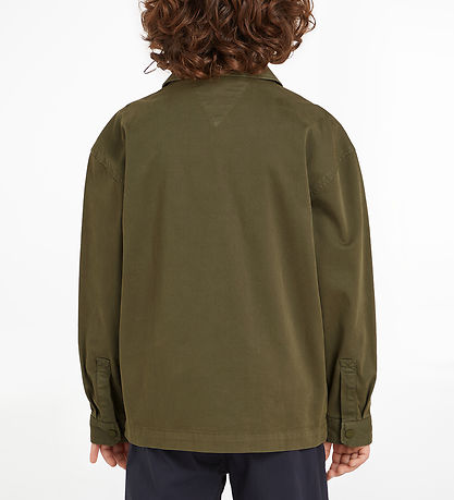 Tommy Hilfiger Skjorte - Utility Overshirt - Utility Olive