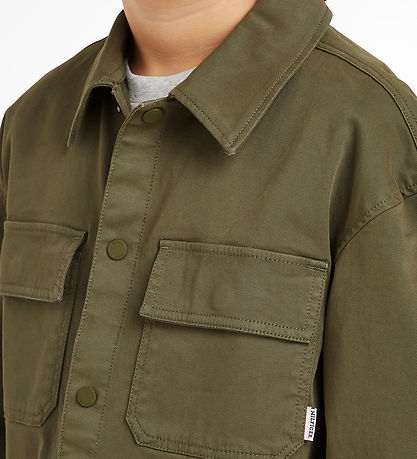 Tommy Hilfiger Skjorte - Utility Overshirt - Utility Olive