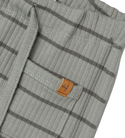 Lil' Atelier Bukser - Noos - Rib - NbmKail - Limestone