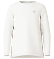 Name It Bluse - Noos - NkfVioline - Bright White m. Hjerte