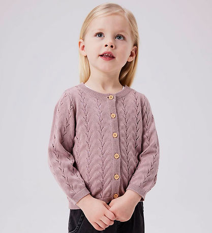 Name It Cardigan - Strik - Noos - NmfBanni - Deauville Mauve