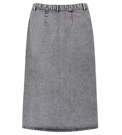 LMTD Nederdel - NlfGlizzauneven - Light Grey Denim/Stonewash