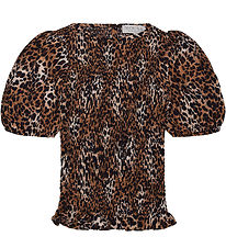 Hound Top - Leopard - Sort/Beige/Brun