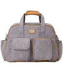 Bizzi Growin Changing Bag/Portable Bed - POD - Windsor Grey