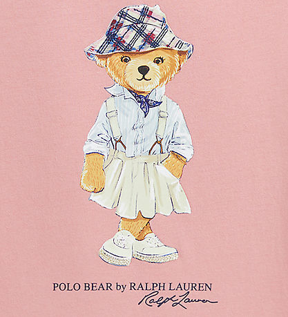 Polo Ralph Lauren T-shirt - Tickled Pink m. Bamse