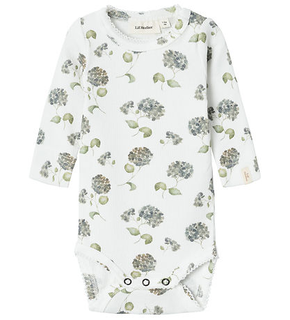Lil' Atelier Body l/æ - Rib - NbfGavo - Coconut Milk/Blue Flower