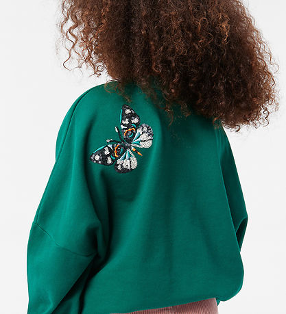 Molo Sweatshirt - Marika - Aventurine m. Palietter