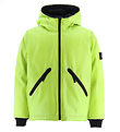 Stone Island Dunjakke m. PU - Farveskift - Lemon/Navy