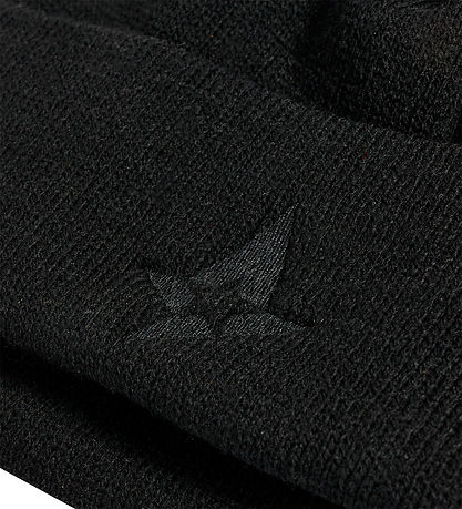 Hummel Beanie - Strik - AST Fan Black Logo - Sort