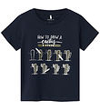 Name It T-shirt - NmmPhow - Dark Sapphire/ Cactus