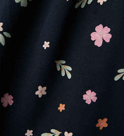 Name It Kjole - NbfVandora - Dark Sapphire/Small Flowers