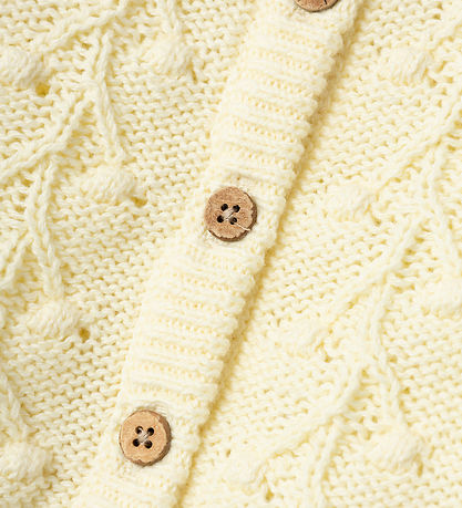Lil Atelier Cardigan - Strik - NbfKaja - Lemon Icing
