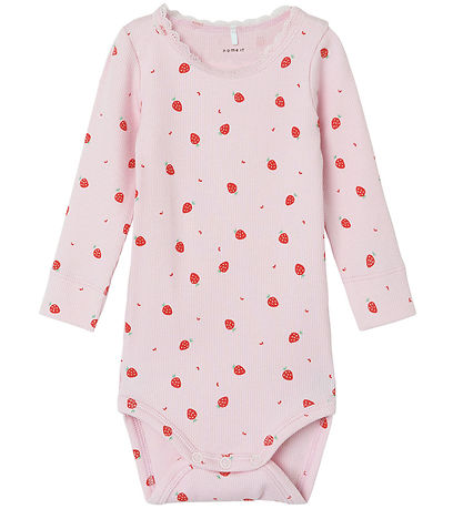 Name It Body l/æ - Rib - NbfDabua - Parfait Pink m. Jordbær