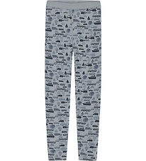 Hust and Claire Leggings - Uld/Bambus - Laki - Blue Wind