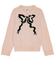Molo Bluse - Strik - Uld/Akryl - Gerd - Petal Blush m. Sløjfe