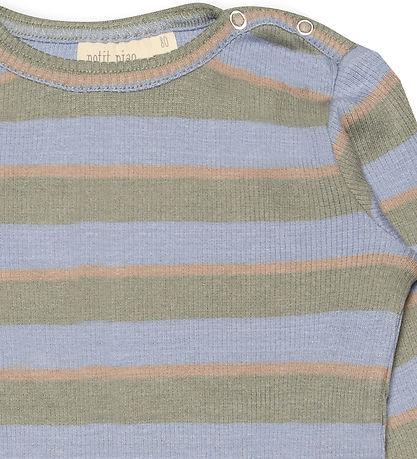 Petit Piao Bluse - Rib - Modal - Green Shadow