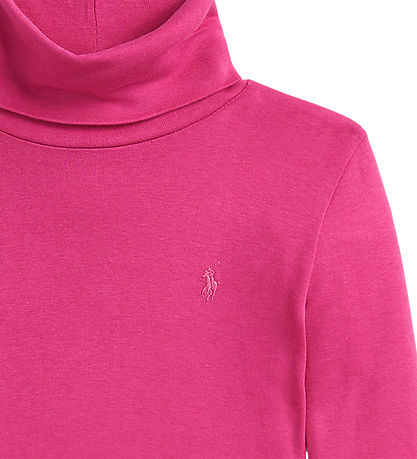 Polo Ralph Lauren Bluse m. Rullekrave - Colge Pink