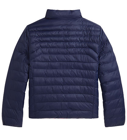 Polo Ralph Lauren Dynejakke - Vendbar - Navy/Rød