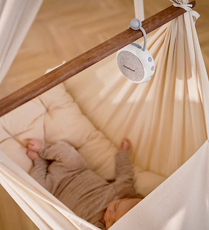 Moonboon White Noise Speaker m. Lyd/Lys - White Cream