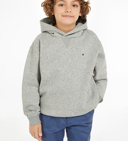 Tommy Hilfiger Hættetrøje - Timeless - Light Grey Heather