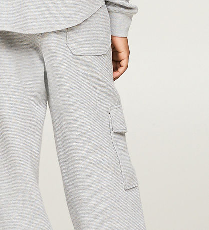 Tommy Hilfiger Bukser - Monotype Waffle - Light Grey Heather